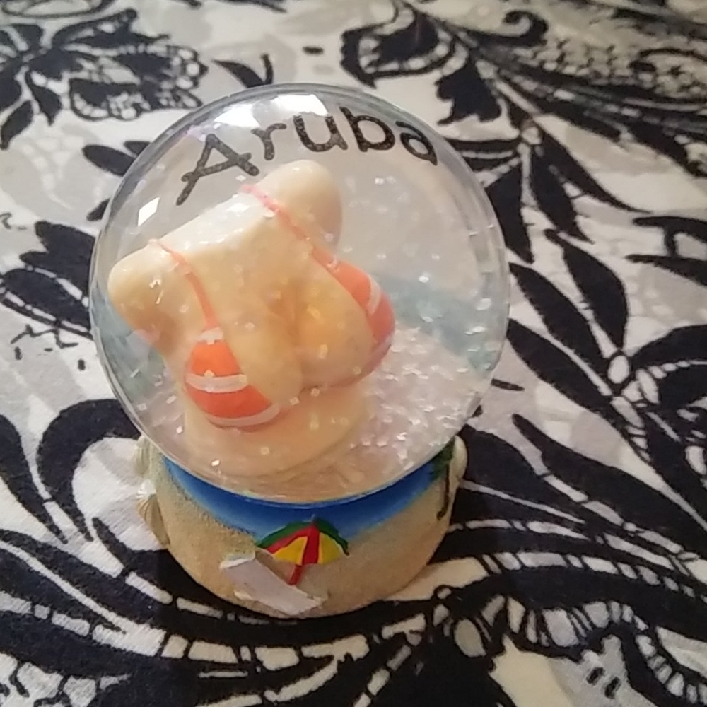 Aruba snow globe